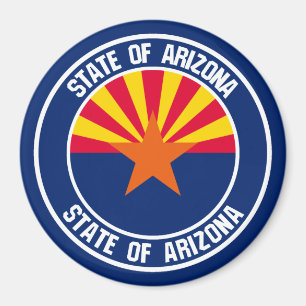 Arizona Round Emblem Magnet