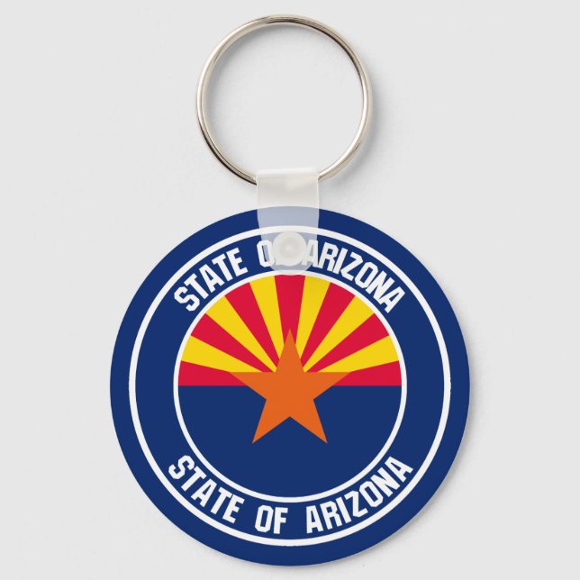 Arizona Round Emblem Nyckelring (Framsida)