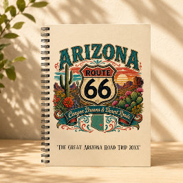 Arizona Route 66 Canyon Dreams Resjournal Anteckningsbok