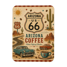 Arizona Route 66 Desert Diner Minnen Magnet