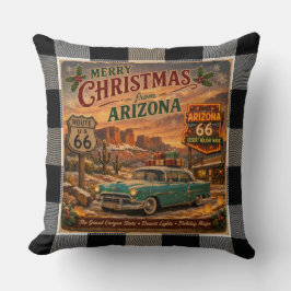 Arizona Route 66 Desert Holiday Glow Kudde