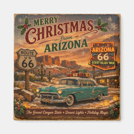 Arizona Route 66 julskåp Dekor Magnet