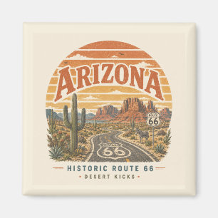 Arizona Route 66 Öken Highway Resa Magnet