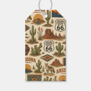 Arizona Route 66 Ökenpresentleden Presentetikett