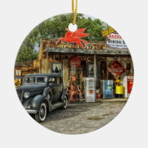 Arizona Route 66 Rustic återellager Julgransprydnad Keramik