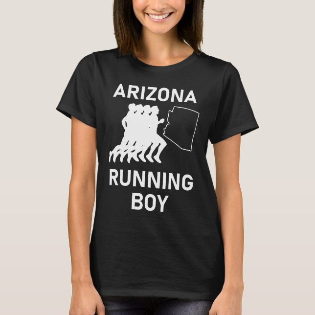 Arizona Running for Marathon Springers även Sprint T Shirt (Framsida)