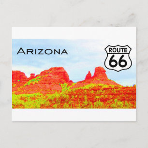 Arizona rutt 66 landskap vykort