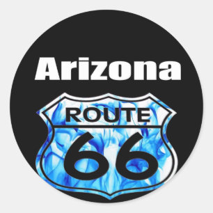 Arizona rutt 66 runt klistermärke