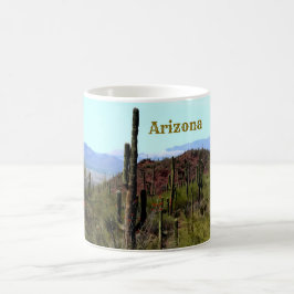 Arizona saguaro berglandskap kaffemugg