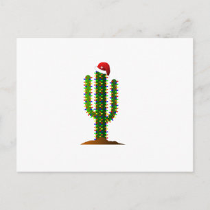 Arizona Saguaro Cactus jul Ljus Helg Vykort