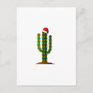 Arizona Saguaro Cactus jul Ljus Helg Vykort