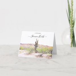 Arizona Saguaro Cactus Personlig Note Card Tack Kort