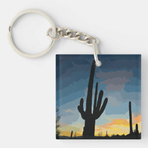 Arizona Saguaro Cactus Southwest Sunset