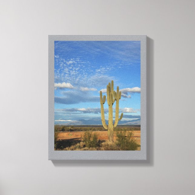 Arizona Saguaro Kaktus Lindad Canvastryck (Framsida)