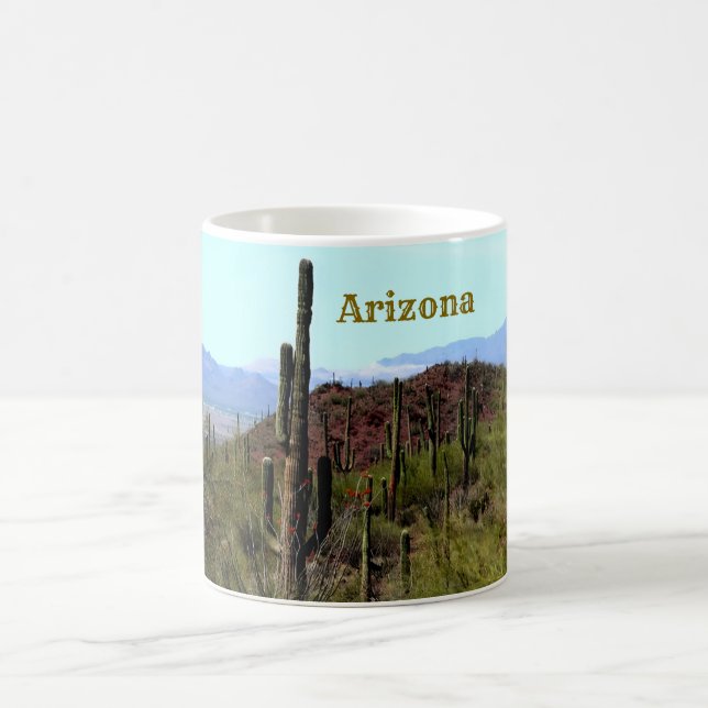 Arizona saguaro mountain landscape  kaffemugg (Center)