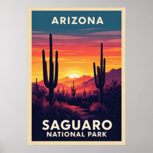 Arizona Saguaro nationalpark V01 Poster