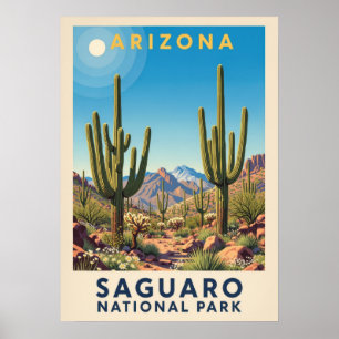 Arizona Saguaro nationalpark V02 Poster