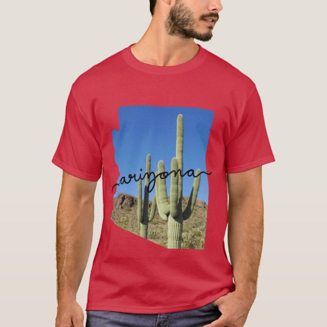 Arizona Saguaros Oversized T Shirt (Framsida)