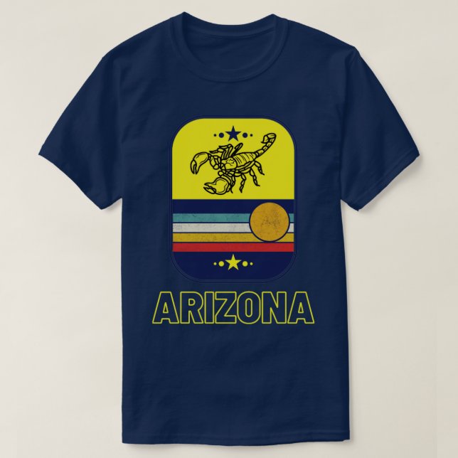 Arizona Scorpion Sol Heat och Scorpions T Shirt (Design framsida)