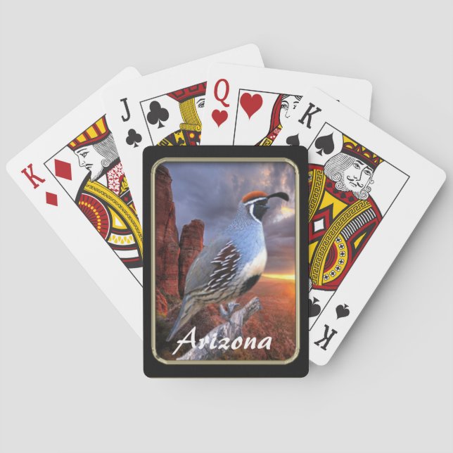 Arizona Sedona Gambels vaktkort Spel Kort (Baksidan)