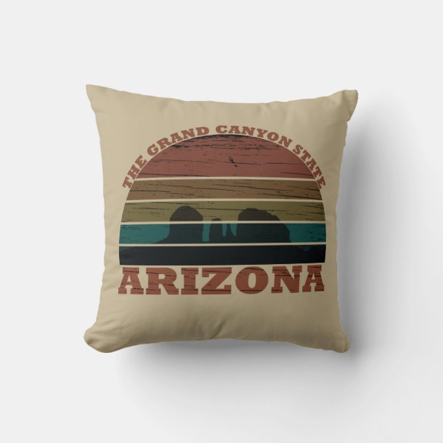 Arizona sedona Grand canyon liggande retro Kudde (Framsida)