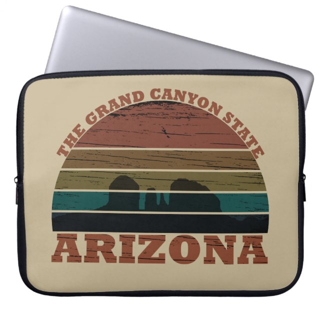 Arizona sedona Grand canyon liggande retro Laptop Fodral (Framsidan)