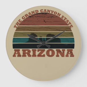 Arizona sedona Grand canyon liggande retro Stor Klocka
