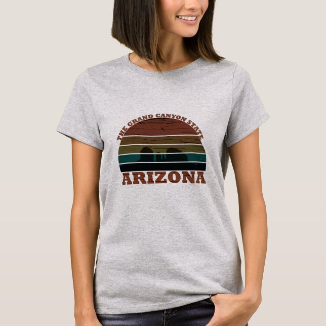 Arizona sedona Grand canyon liggande retro T Shirt (Framsida)