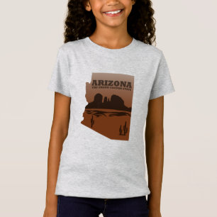 Arizona Sedona Landcape az karta vintage T Shirt