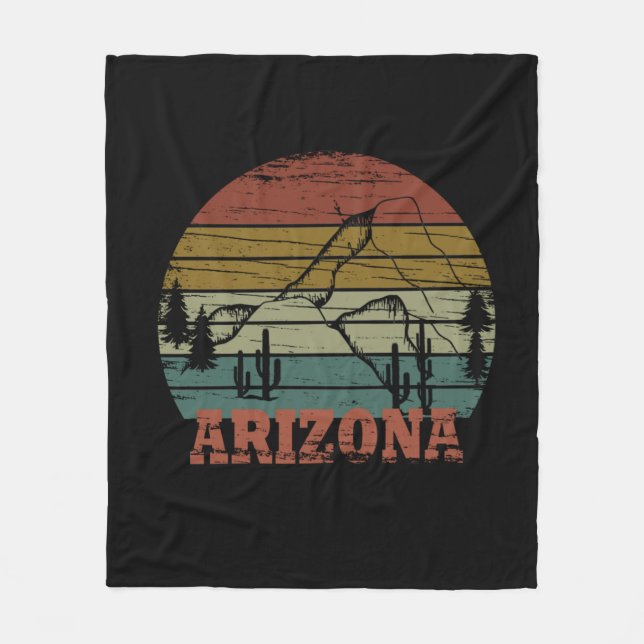 Arizona Sedona liggande az vintage Fleecefilt (Framsidan)
