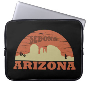 Arizona sedona liggande liggande vintage az retro laptop fodral