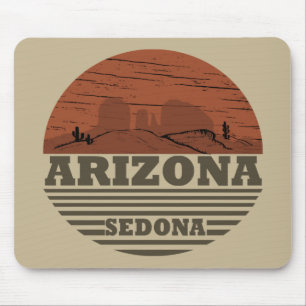 Arizona sedona liggande liggande vintage az retro musmatta