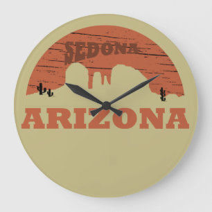 Arizona sedona liggande liggande vintage az retro stor klocka