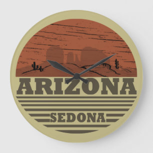 Arizona sedona liggande liggande vintage az retro stor klocka