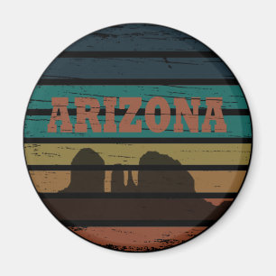 Arizona Sedona liggande vintage az sunset retro Magnet