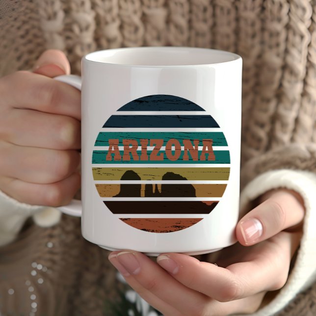 Arizona Sedona liggande vintage az sunset retro Mugg (Skapare uppladdad)