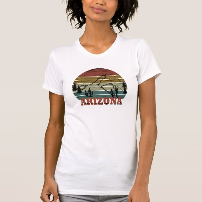 Arizona Sedona liggande vintage retro az T Shirt (Framsida)