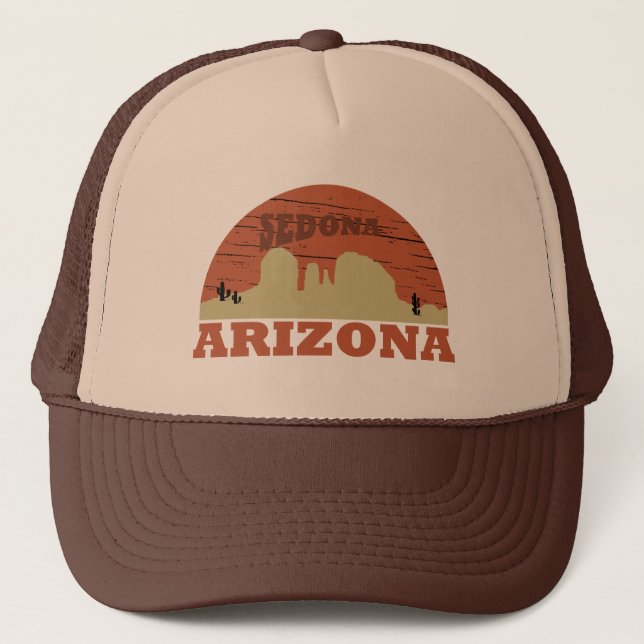 arizona sedona vintage sunset liggande az keps (Framsida)