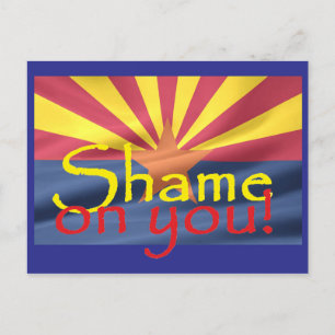 Arizona SHAME PÅ DIG-vykort Vykort