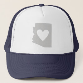Arizona Shaped Grått Heart Arizonan Kärlek Grått A Keps