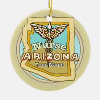 Arizona Sjuksköterska Caduceus Julgransprydnad Keramik