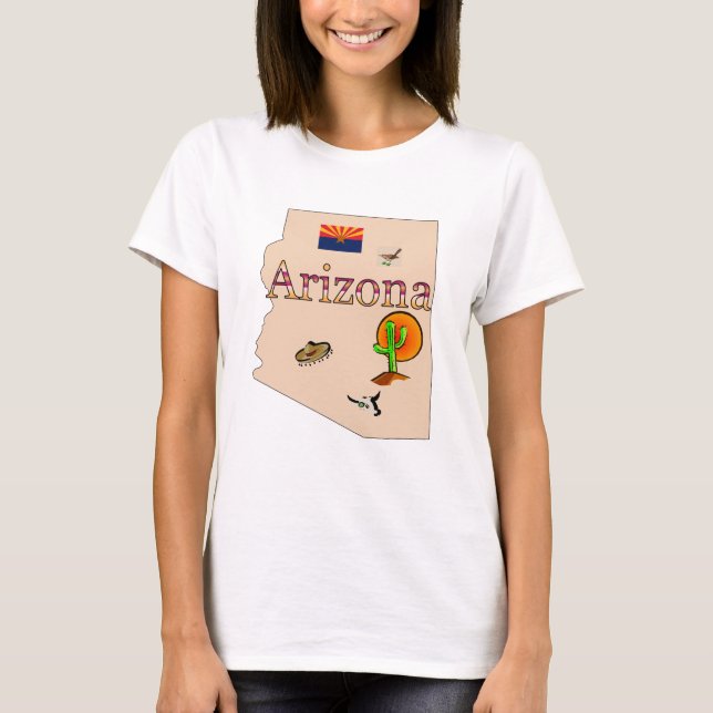 Arizona skjorta t-shirt (Framsida)
