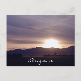 Arizona solnedgångvykort vykort