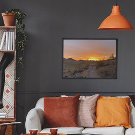 Arizona Southwest Desert Sunset Poster