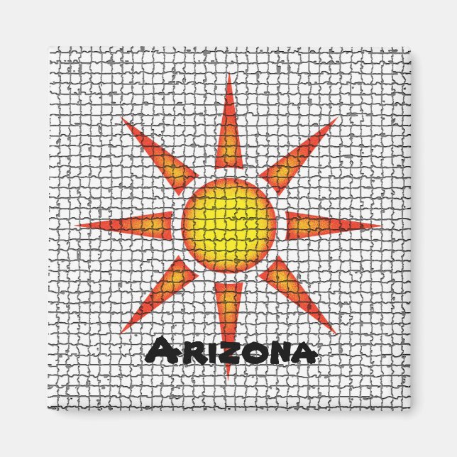 Arizona Southwest Mosaic Tile Bright Sol Magnet (Framsidan)