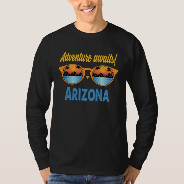 Arizona Souvenir Love Travel Trip Usa States Arizo T Shirt (Framsida)