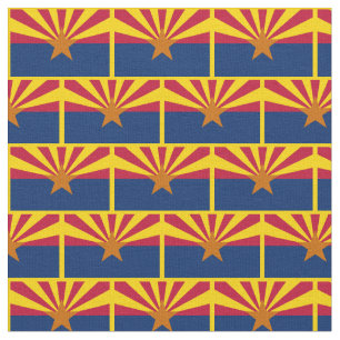 Arizona State & Arizona Flagga Fabric /USA mode Tyg