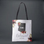 Arizona State Destination Rustic Bröllop Monogram Tygkasse<br><div class="desc">Arizona State Destination Rustic Land Chic med White Barn Wood & Marsala Burgundy Watercolor Blommigt Arrangements & Boho Feathers Bröllop Tote bags with MOVEABLE HEART LOCATION,  klicka bara på den nya länken för att placera ditt hjärta ~ Kolla min butik för att se hela bröllop-svit för denna design!</div>