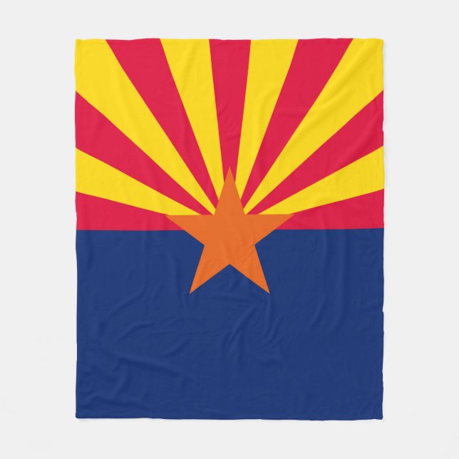 Arizona State Flagga Design Dekoration Fleecefilt (Framsidan)