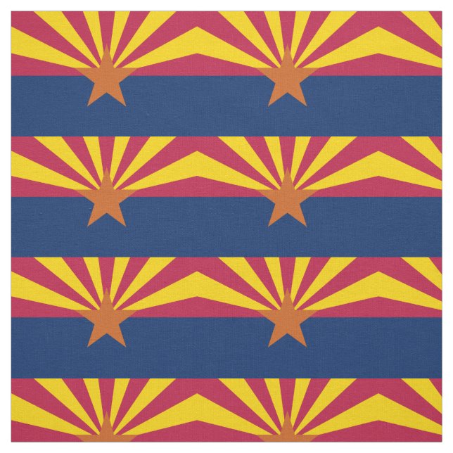 Arizona State Flagga Tyg (Provkarta)